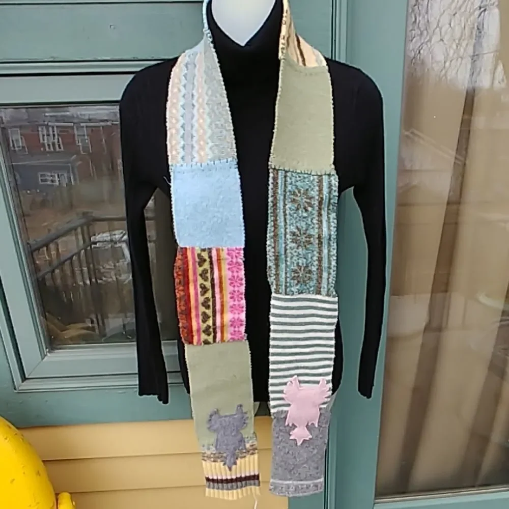 ⭐2 for $50⭐ Upcycled Felted Wool Sweater Scarf - Picture 2 of 4